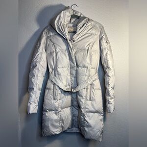 Michael Kors belted trench puffer coat